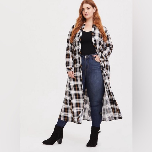 Challis Maxi Shirt Style Kimono - Picture 2 of 5